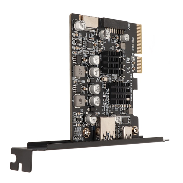 PCIe Typ C-kort 10Gbps Hög Hastighet Guldpläterad Pin Front Typ E PCIE USB3.2 Expansionskort för Stationär Dator