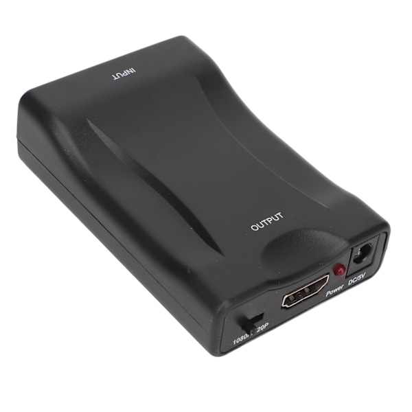 SCART - HD Multimedia Interface -sovitin, tukee 720p 1080P lähtöä, SCART-ääni- ja videomuunninsovitin, EU-pistoke 100‑240V