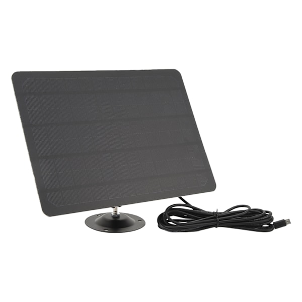RV Solpanel Mono Högeffektiv Solar Batteriladdarpanel med fäste 3 meter Laddkabel för RV utomhuskameraövervakning 10W Square