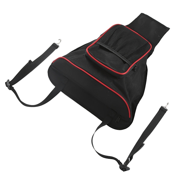 UTV Center Console Förvaringsväska 1680D Oxford tygersättning för Polaris RZR 570/800/800S/900(Svart Röd)