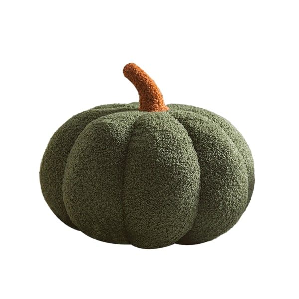 (28 cm lysegrønn) simulert gresskarpute Halloween plysj leketøy