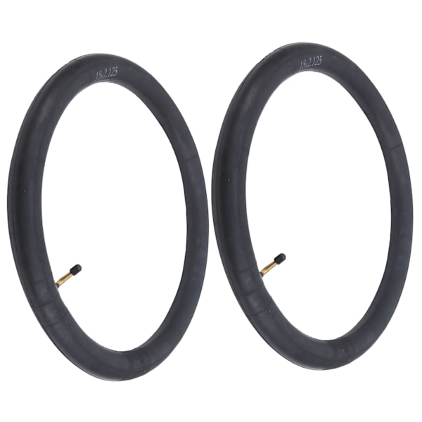 2 stk. Innertube Dekk Butyl Gummi med Bøyde Ventil for Sykkel Folding Bike Tilbehør 18x2.125in