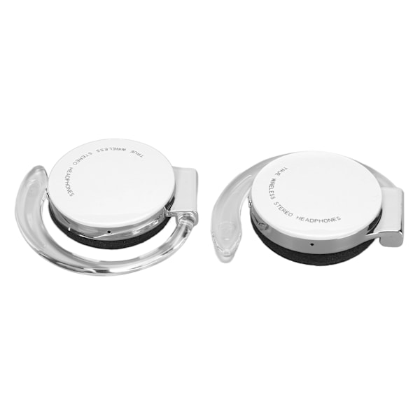 Bluetooth 5.2 Ørepropper Stereo IPX5 Vanntett Dyp Bass 50H Spilletid Selvlysende Trådløse Øretelefoner med Mikrofon Laderom Hvit