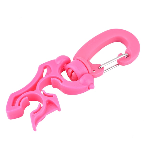 Dobbelt BCD Slangeholderklips til Dykning og Snorkling (Pink)