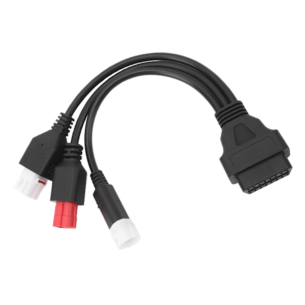 3-i-1 OBD Diagnostisk Kabel Hög Flexibilitet Plast Plug and Play Slitstark för Motorcykel