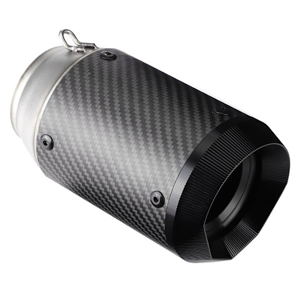 51 mm/2,01 tommer Universal Motorsykkel Karbonfiber Eksosrør Polygon Svart Hale Passer for Kawasaki Z900Z1000ninja250 400