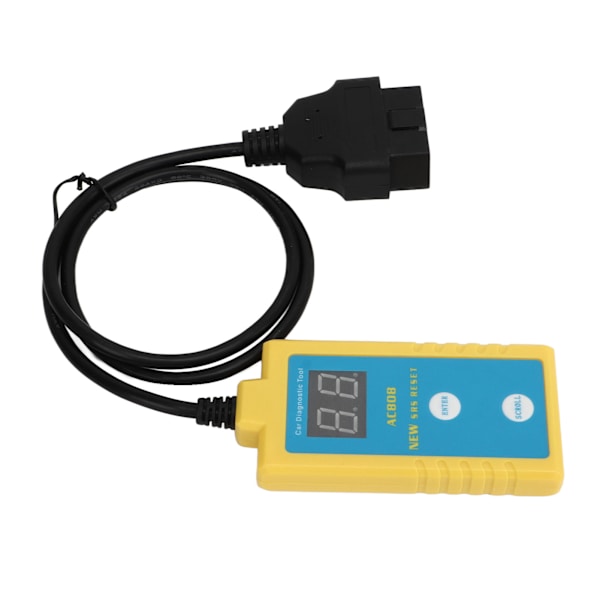 SRS-nulstillingsscanner med 20-pins kabel Præcis LCD-skærm diagnostisk reparationsværktøj passer til E34 E38 Fremstillet mellem 1994 og 2003