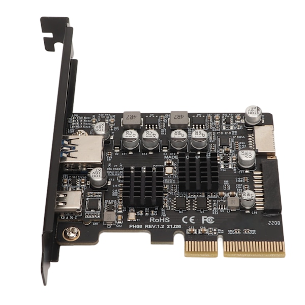 PCIe Typ C-kort 10Gbps Hög Hastighet Guldpläterad Pin Front Typ E PCIE USB3.2 Expansionskort för Stationär Dator