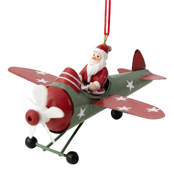 Julepynt Retro Jul Henger Julenissen Fly Julgran Ornament Juledekorasjon