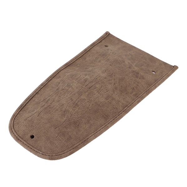Motorcykel Fender Bib Cover Kunstlæder Dekorativ Pad Flammemønster Passer til XL 883 1200 48 Brun