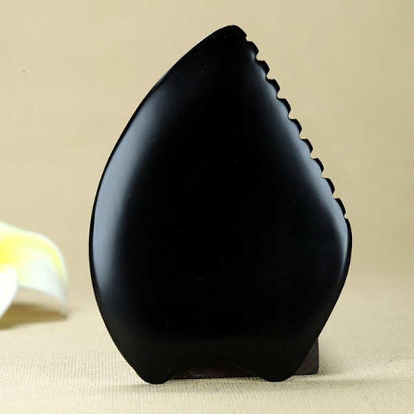 Luonnonkivi Kasvohoito Gua Sha Hierontaväline Kauneus Gua Sha Lauta Musta Bian Kivi Hierontatyökalu Terveydenhuolto Kaula Terapia 1 kpl Musta