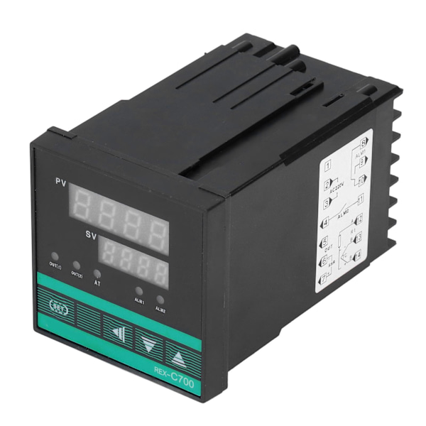 Digital temperaturregulator - justerbar 0‑400℃, AC 220V