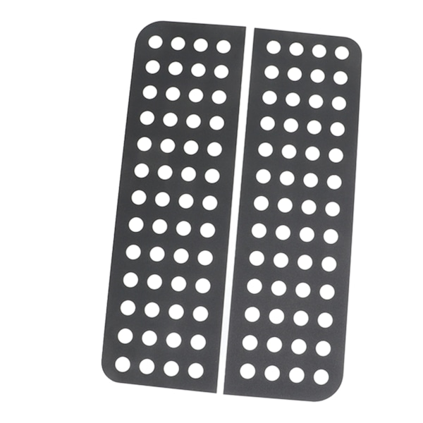 2 stk. Bagdørsrude Dekaler Aluminiumslegering Glaspanel Trim Strip Udskiftning til Jeep Wrangler JK Unlimited 2007-2017