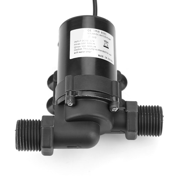 12V Mini DC harjaton vesipumppu aurinkolämmitykseen (0-80℃)