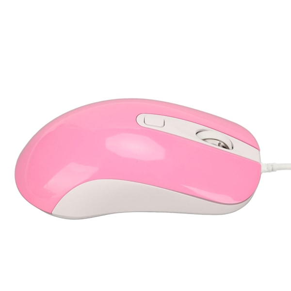 Trådbunden Gamingmus RGB Bakgrundsbelyst 3500DPI 4 Knappar Ergonomisk Design Trådbunden Datormus Rosa