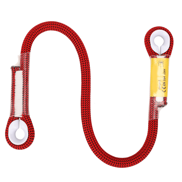 60/120/150cm utomhus överlevnad klättring säkerhetsrep med ringlager (röd 120cm)