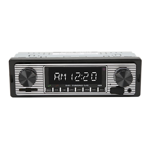 Autostereo Radio Audio Receiver Multimedia Player 92dB 4 Ohm 150‑20000Hz kaukosäätimellä Universal
