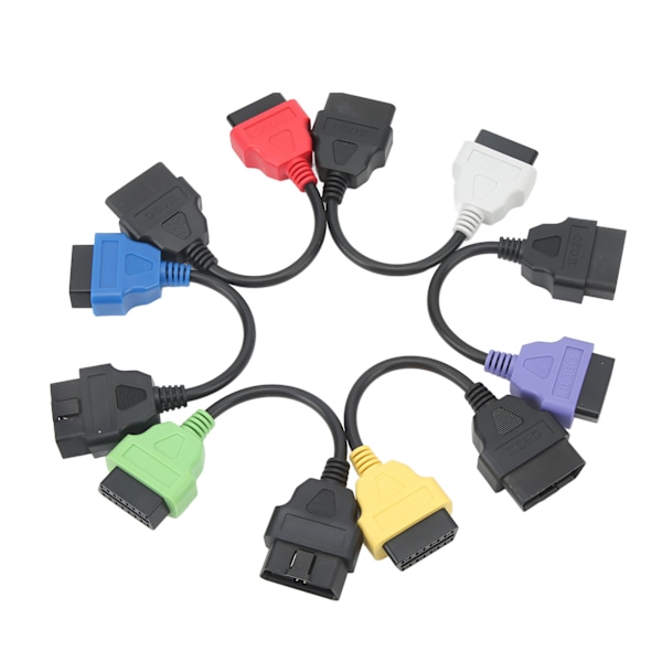 6 st OBD2-kabeladapter Professionell diagnostisk skannerkabelbyte för Fiat
