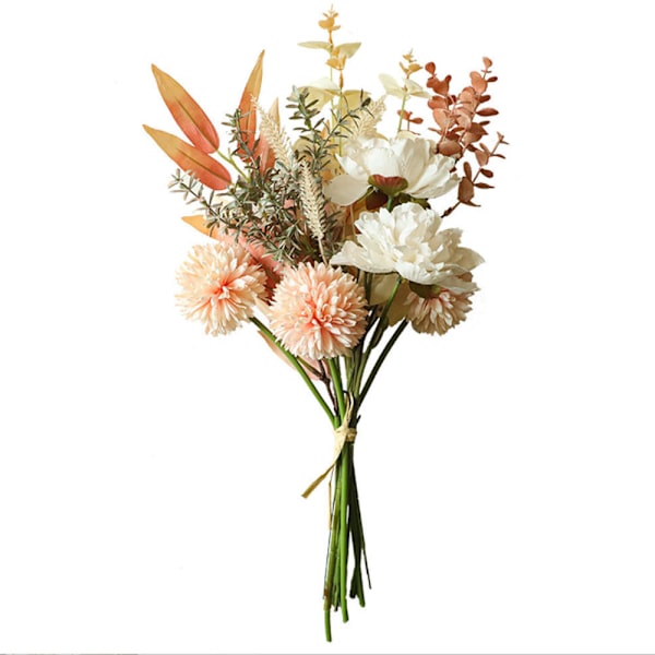 1 Bukett Kunstige Blomster Løvetann Blandet Bukett Falske Høstgreiner Kunstige Blomster DIY Thanksgiving Høst Arrangement Borddekorasjon