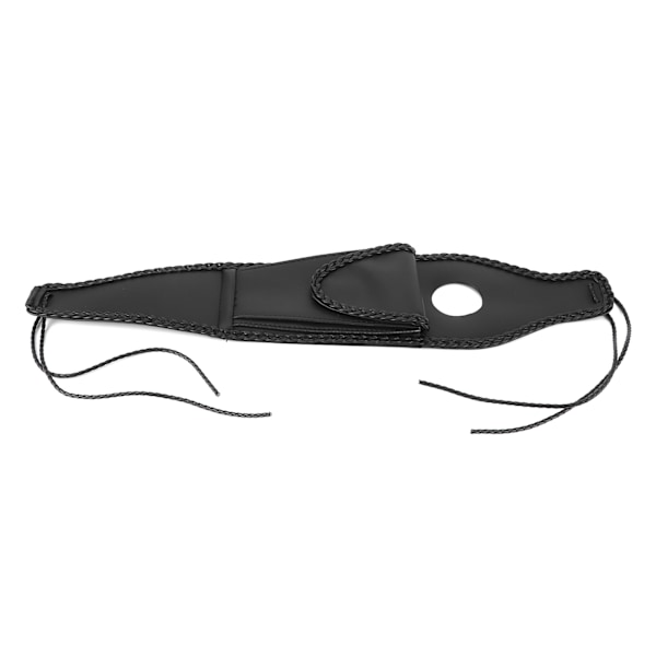 Motorcykel Bränsletanklock Skyddspanel Trim med Väska PU Läder Passar för XL 883 1200 48 Flätat Rep Kant