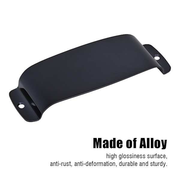 129 * 48,8 * 19mm Alloy Pickup Cover Beskyttelsesdel Udskiftning til Basguitar (Sort)