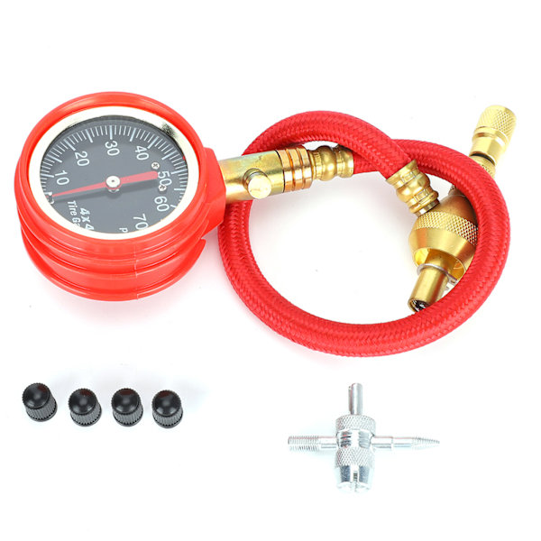 0‑70Psi Dæktryk Måler Høj Præcision Visermåler Dæk Tester Bil Eftermontering