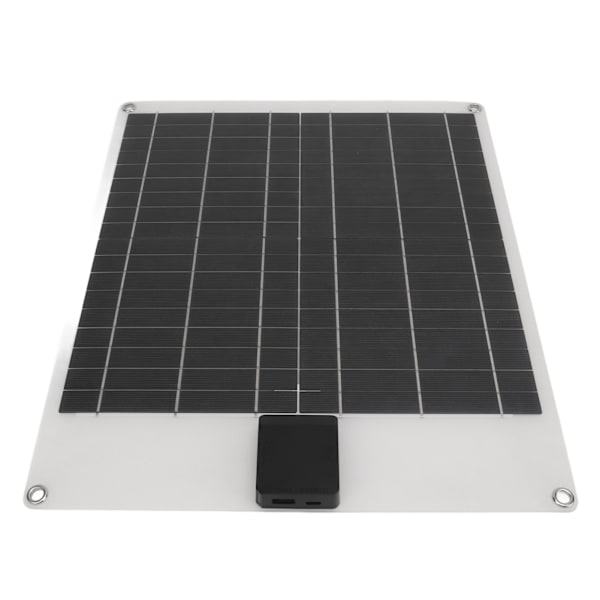 20W 5V 12V Solpanel Dual Output Monokristallin Power Generator Panel Batteriladdarsats för bilbåtssläp RV Vit