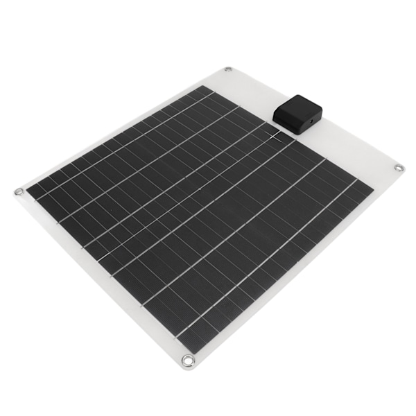 20W 5V 12V Solpanel Dual Output Monokristallin Power Generator Panel Batteriladdarsats för bilbåtssläp RV Vit