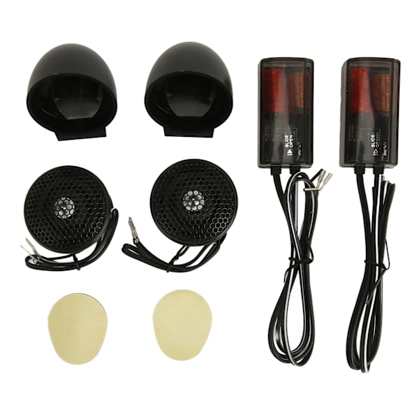 2 st 150W Dome-diskant Hög Känslighet 2-vägs System Svart Mini Audio Diskant för Bils ljudsystem
