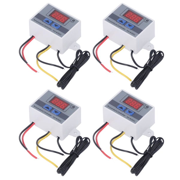 LED Temperaturregulator 12V - 4STK, Varme/Kjøling Termostat Brytermodul, 120W