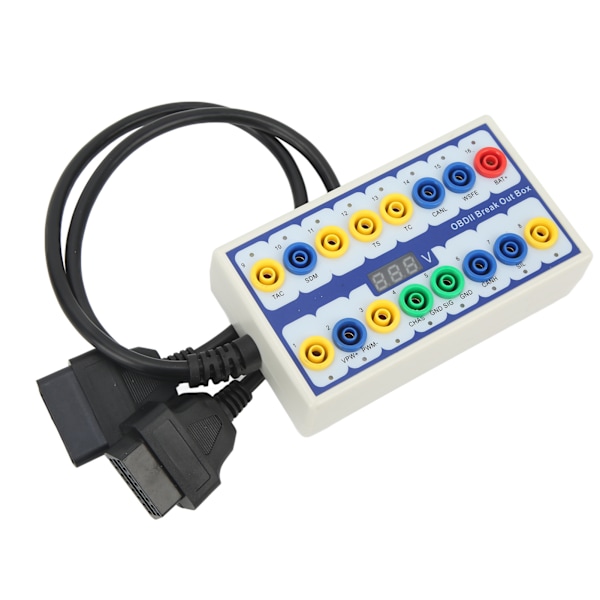 OBD2 Breakout Box Højtydende Pinout Detektor Universal til bil OBD Line Signal Transmission