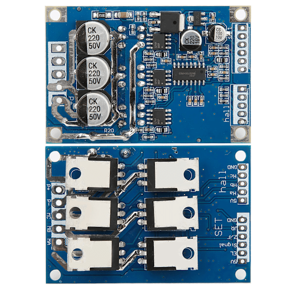 15A 500W 12V-36V borstlös motorstyrningshall BLDC-drivkort