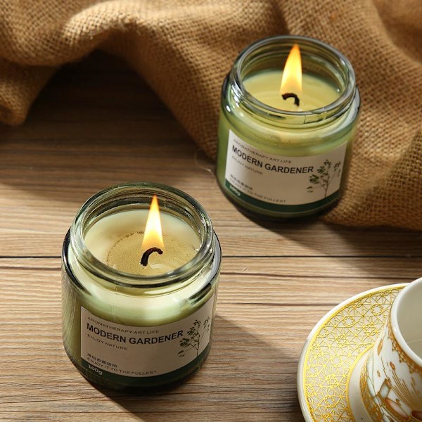 Doftljus med osmanthusdoft för hemmet, långvarig rökelse, exklusiva souvenirer, tedoft, lätt doft, aromaterapi för sovrummet (Longjing)