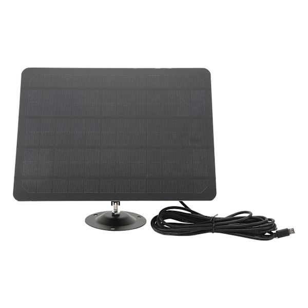 RV Solpanel Mono Högeffektiv Solar Batteriladdarpanel med fäste 3 meter Laddkabel för RV utomhuskameraövervakning 10W Square