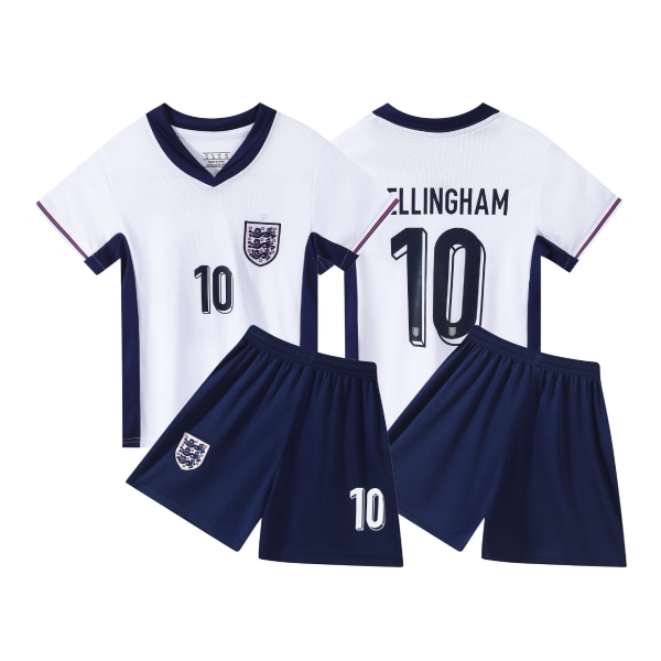 England VM 2022 Hjemmetrøje fodboldtrøje T-shirt shorts sæt fodbold til børn 14(80-90cm)