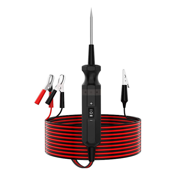 DY18 Bil elektrisk kredsløbstester 12/24V DC 10A Overbelastningsbeskyttelse med Power Probe 4M kabel