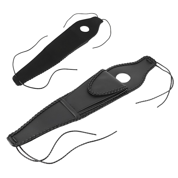Motorcykel Bränsletanklock Skyddspanel Trim med Väska PU Läder Passar för XL 883 1200 48 Flätat Rep Kant