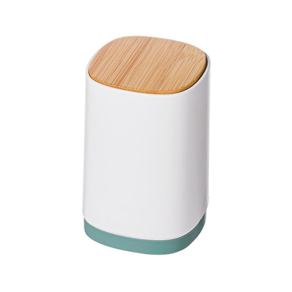 Automatic pressing toothpick box, toothpick jar (green bamboo)-