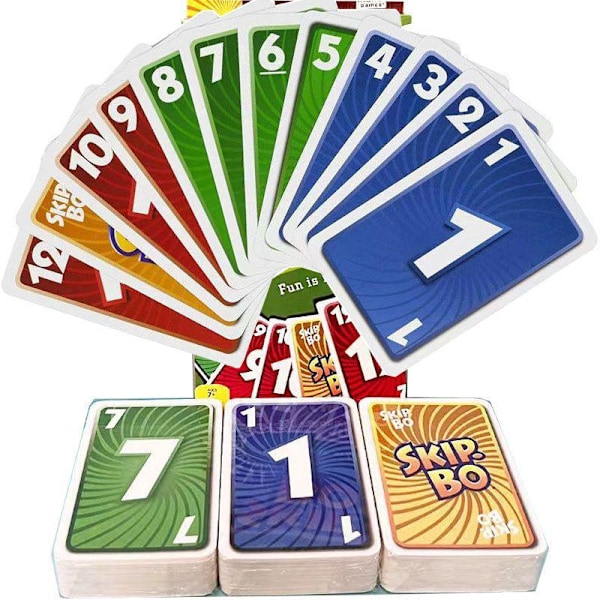 Kortspelsset spelkort 162 multiplayer fritid nöje partyspel SKIP-BO