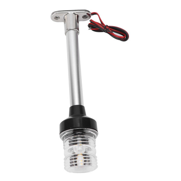 10 tuuman LED-purjehdussignaalivalo DC12V-24V 5W 360° ympäriinsä oleva veneen ankkuriperävalo IP66 valkoinen