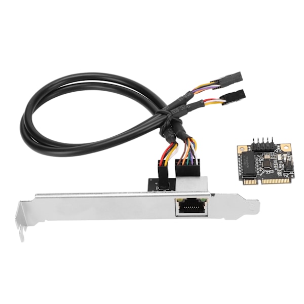 Mini PCI E Gigabit Ethernet-kort 10Mbps 100Mbps 1000Mbps Drivrutinfri RTL8111H Chip RJ45 PCI E-kort för stationära datorer