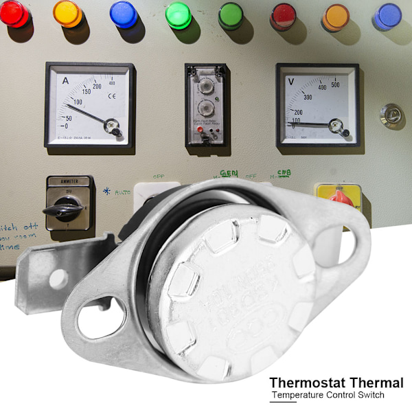 KSD301 Temperaturkontroll termostatbryter - 5 stk, 250V 10A, NC, 75℃