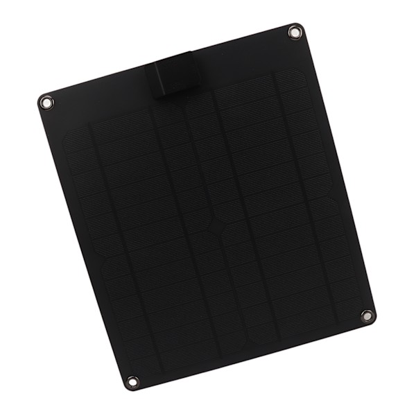 Solpanel Kit 15W Dual Output Vandtæt Monokrystallinsk Solar Batteri Opladningspanel til Bil Båd Trailer RV 5V 12V Sort