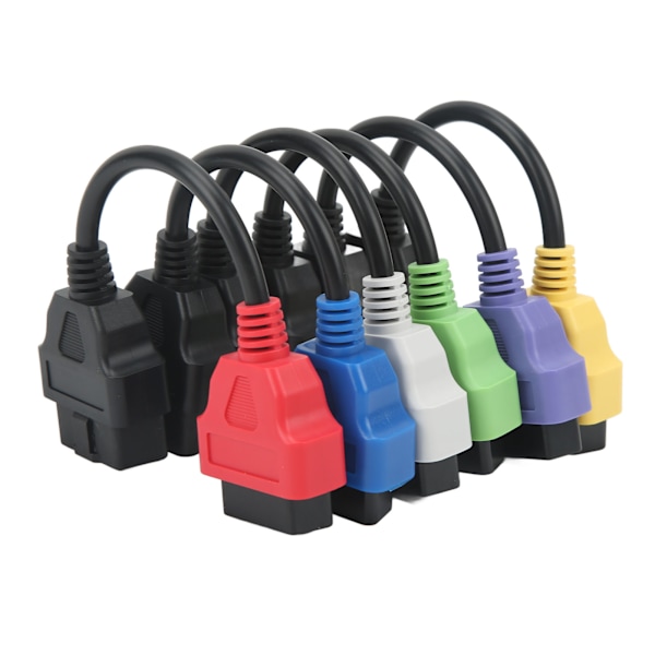 6 stk. OBD2-kabeladapter Professionel diagnostisk scannerkabeludskiftning til Fiat