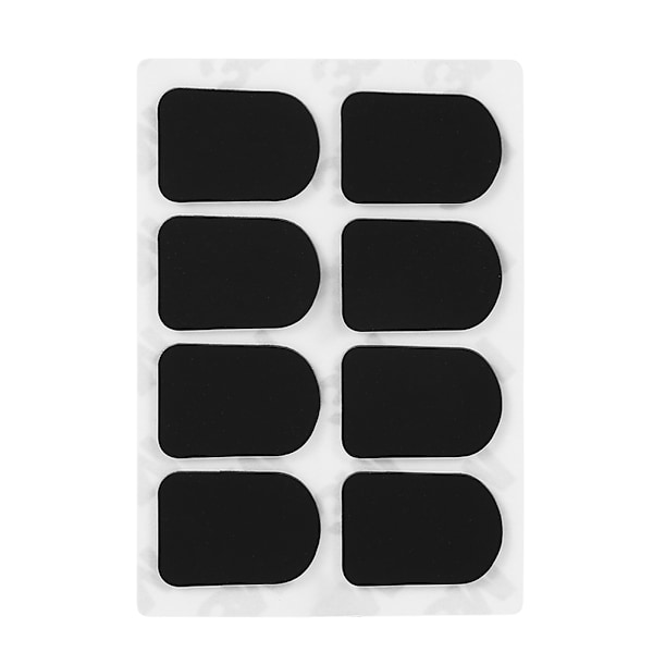 Mouthpiece Patch Pad Cushion for Soprano Alto Tenor Saxophone Clarinet Black 0.8mm Small Oval