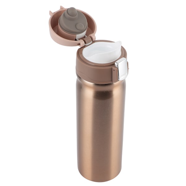 Biluppvärmd kopp Elvärme 304 Rostfritt stål isoleringsflaska 400ml Rose GoldDC 24V