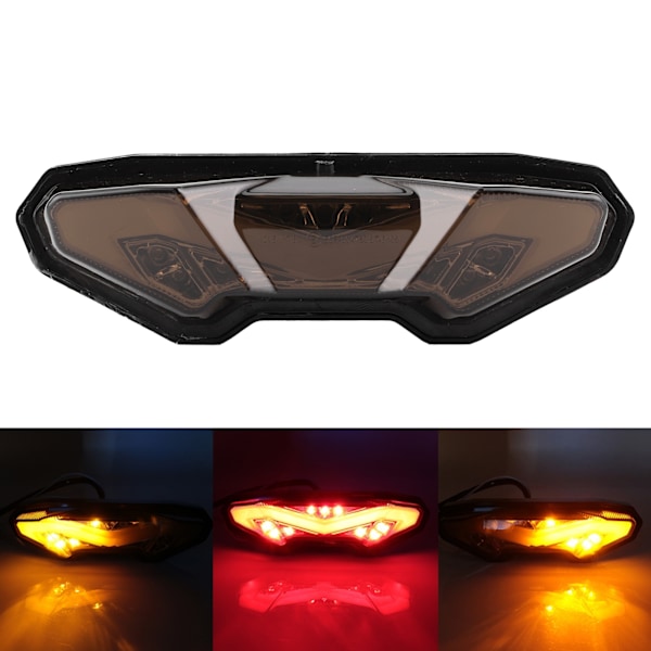 Motorsykkel LED-baklyktmontering Smoky Lens Passer for Yamaha MT-09/FZ-09/MT-10/FZ-10/FJ-09