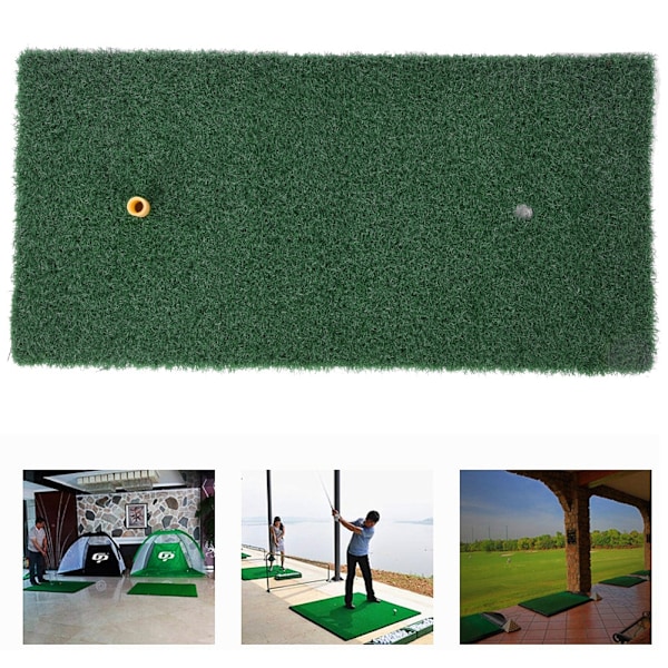 Nylon Grass SBR Livaktig Kunstig Gras Foldbar Golfmatte 30 x 60cm med 2 Gummi-Tee