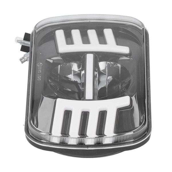 7-tums fyrkantig strålkastare Blinkers Halo DRL med H4 till 3-stifts kabel Passar för Jeep Wrangler YJ/Cherokee XJ/Comanche MJ