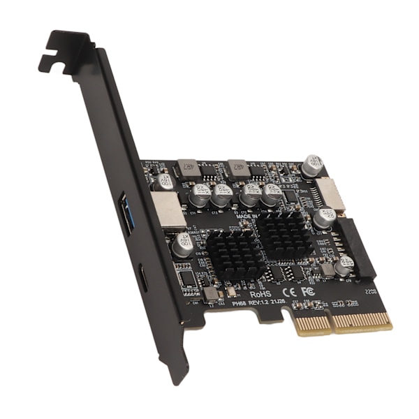 PCIe Typ C-kort 10Gbps Hög Hastighet Guldpläterad Pin Front Typ E PCIE USB3.2 Expansionskort för Stationär Dator